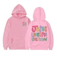 thumbnail image 1 of Preppy Sweater Kids Graphic Crewneck Drawstring Preppy Pullover Tops Comfy Plus Size Sweatshirts Cute Jackets , Size 5-12, 1 of 5