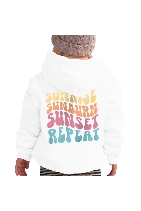 Preppy Sweatshirts for Girls Pattern Drawstring Preppy Pullover Tops Lightweight Performance Crop Tops Hop Cropped Hoodie , Size 5-12