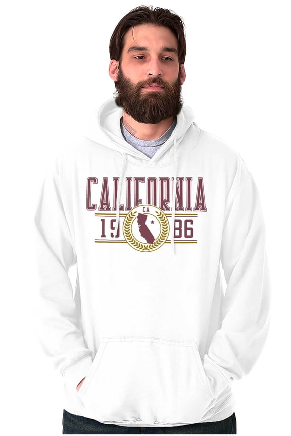 Preppy Varsity California State Map Hoodie Sweatshirt Women Men Brisco Brands X