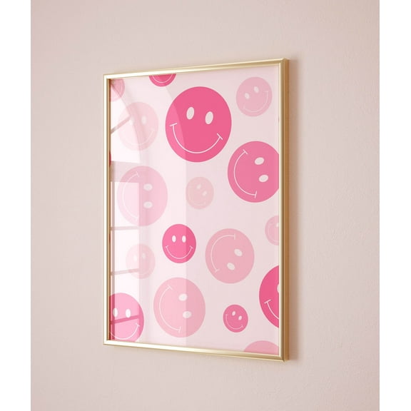 Preppy Wall Art Trendy Apartment Decor, Pink Wall Art Print Preppy Room Decor Aesthetic, Trendy Wall Art Dorm Room Decor Above Bed Wall Art Wall Art, Modern Wall Decor, 8x12 UNFRAMED
