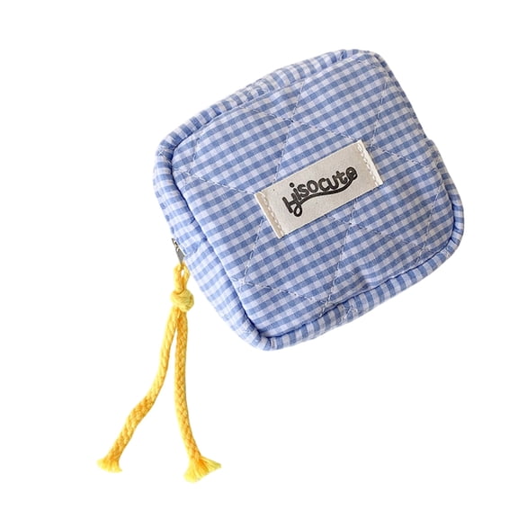 Preppy Zipper Cosmetic Pouches Purse,Travel Coin Pouches Change Purse Sanitary Napkin Storage Bag Makeup Bag for Purse