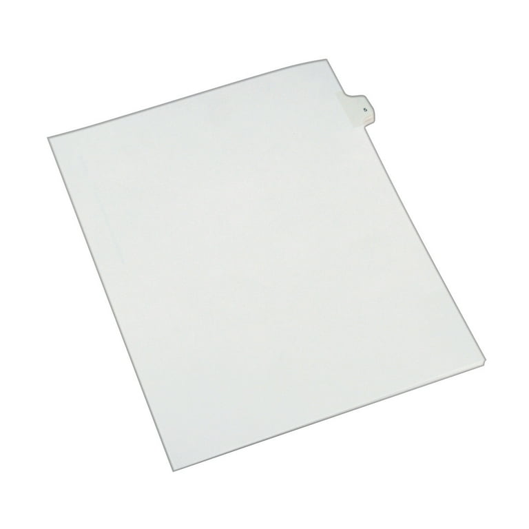 Preprinted Legal Exhibit Side Tab Index Dividers, Allstate Style, 10-Tab, 3, 11 x 8.5, White, 25/Pack