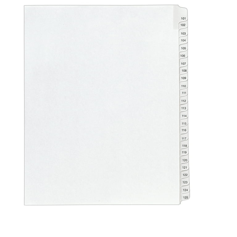 Preprinted Legal Exhibit Side Tab Index Dividers, Allstate Style, 25-Tab, Exhibit 1 to Exhibit 25, 11 x 8.5, White, 1 Set Preprinted Legal Exhibit Side Tab Index Dividers, Allstate Style, 25-Tab, Exhibit 1 to Exhibit 25, 11 x 8.5, White, 1 Set