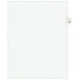 thumbnail image 1 of Preprinted Legal Exhibit Side Tab Index Dividers, Avery Style, 10-Tab, 56, 11 X 8.5, White, 25/pack, (1056) | Bundle of 5 Packs, 1 of 7