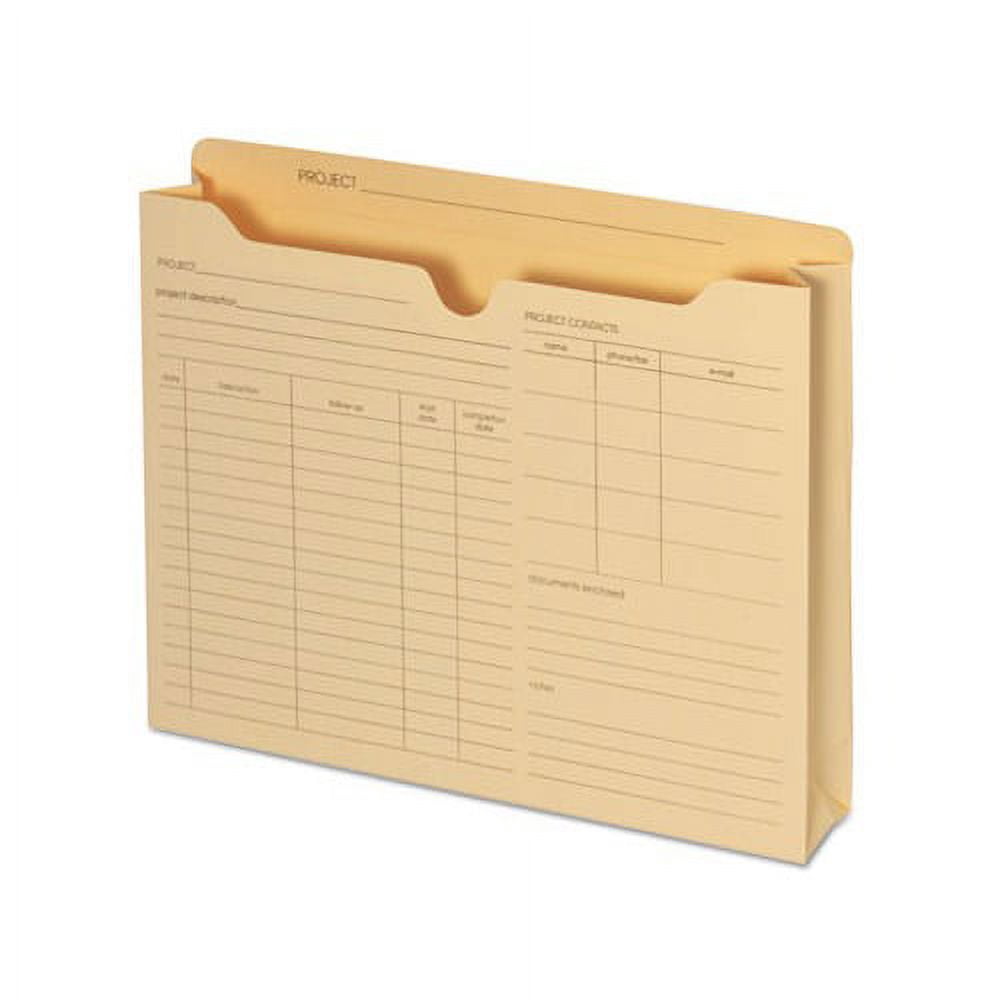 Preprinted Project Jackets Straight Tab, Letter Size, Manila, 50/Box ...