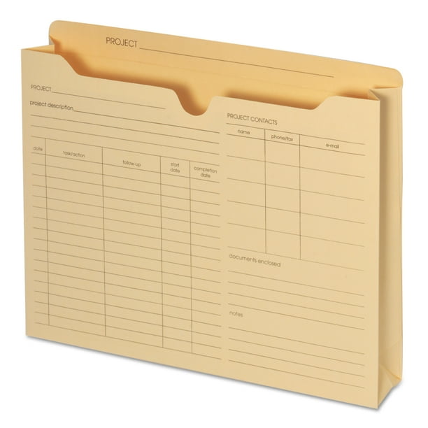 Preprinted Project Jackets, Straight Tab, Letter Size, Manila, 50/Box Preprinted Project Jackets, Straight Tab, Letter Size, Manila, 50/Box