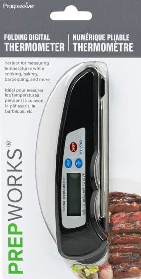 Prepworks Folding Digital Food Thermometer for Cooking & Grilling