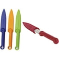 Prepworks Food Safety Paring Knives, Set of 4, Color Coded