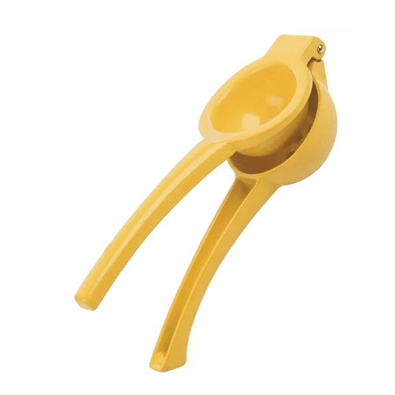 Prepworks Lemon Squeezer: Aluminum Citrus Press, Dishwasher-Safe, Yellow Juicer, 3" Height, 0.46 lbs