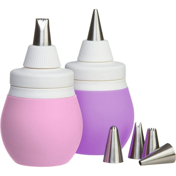 Prepworks by Progressive 8-Piece Frosting Bulb Decorating Kit (Pink)