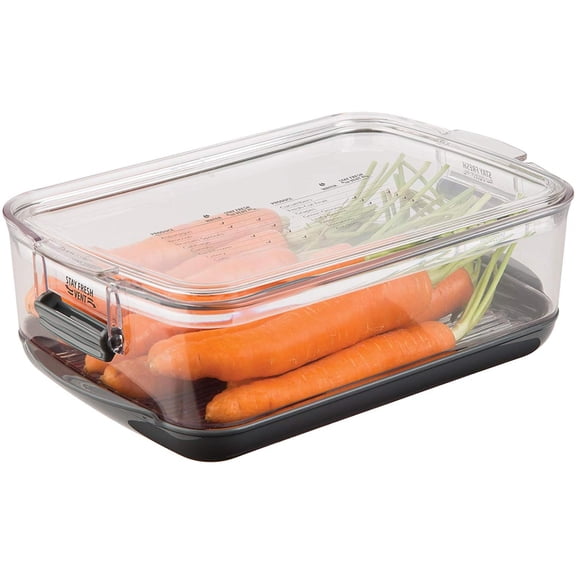 Prepworks by Progressive Produce ProKeeper, , 3-Quart, Stay-Fresh Vent System, Small Peppers, Tomatoes