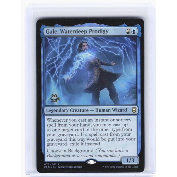 2022 Prerelease Cards Gale Waterdeep Prodigy Foil Rare #72 Magic The Gathering English Card