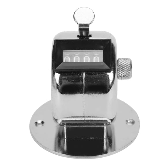 Pres Stainless Steel Hand Tally Counter, 0-9999 Manual Counting Tool with Clip for Workshop & Crowd Inventory
