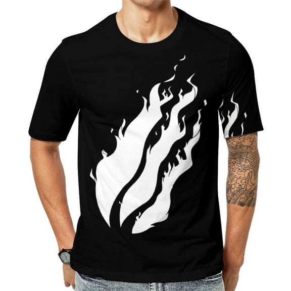 PresTonplAyz T-Shirt Full Print Short Sleeve Crew Neck Casual Novelty Graphic Tee Shirt Tops for Men Women M