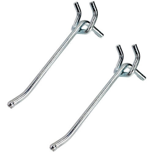 Presa Heavy Duty Metal Peg Board Shelving Hooks, 4", 25pk