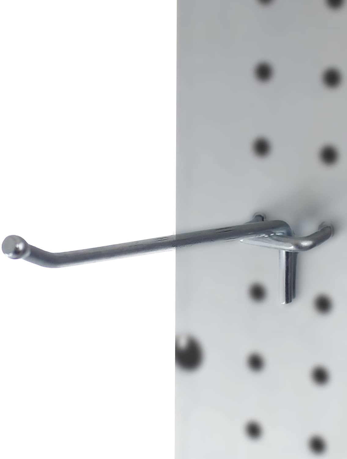 Presa Heavy Duty Metal Peg Board Shelving Hooks, 6", 50pk