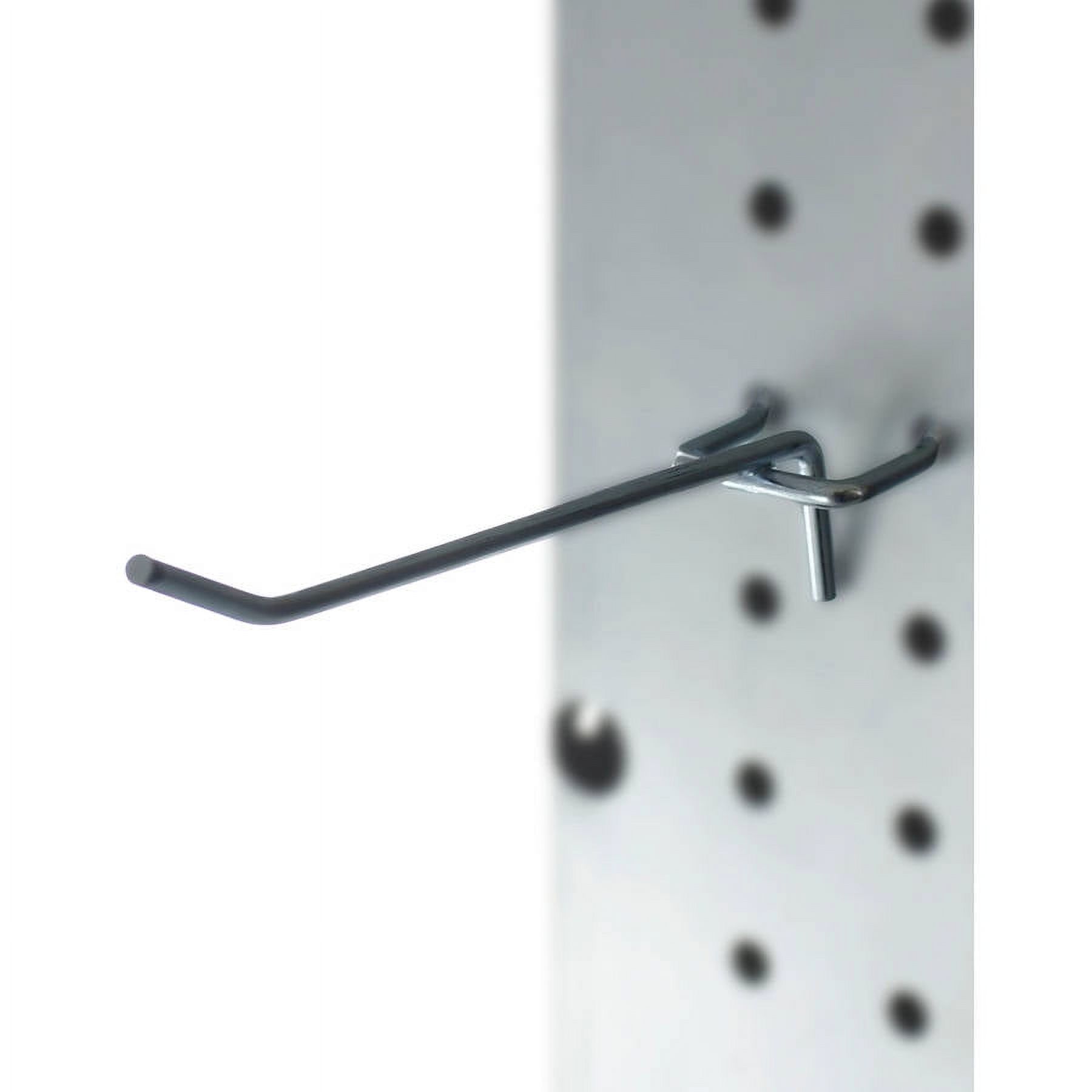 Presa Metal Peg Board Shelving Hooks, 4", 25pk