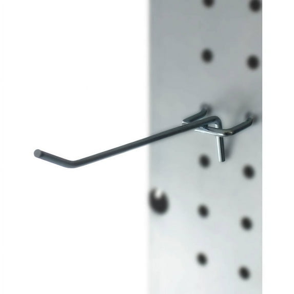 Presa Metal Peg Board Shelving Hooks, 4", 25pk
