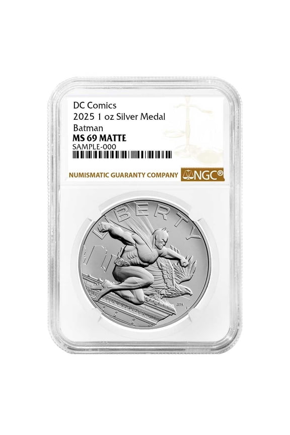 2025 Batman DC Comics 1 oz Silver Medal NGC MS69 Brown Label