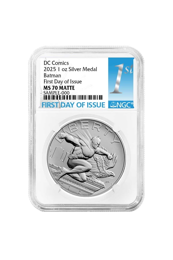 2025 Batman DC Comics 1 oz Silver Medal NGC MS70 FDI First Label