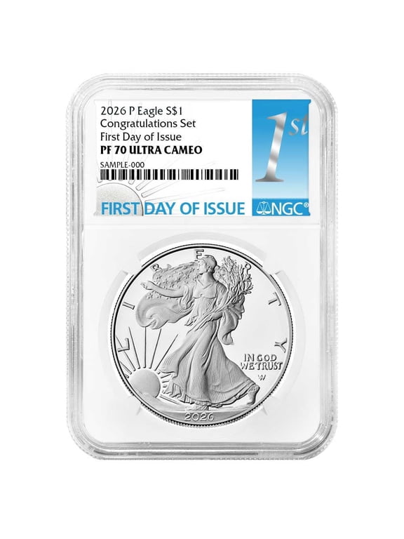 2026-P Proof $1 American Silver Eagle Congratulations Set NGC PF70UC FDI First Label