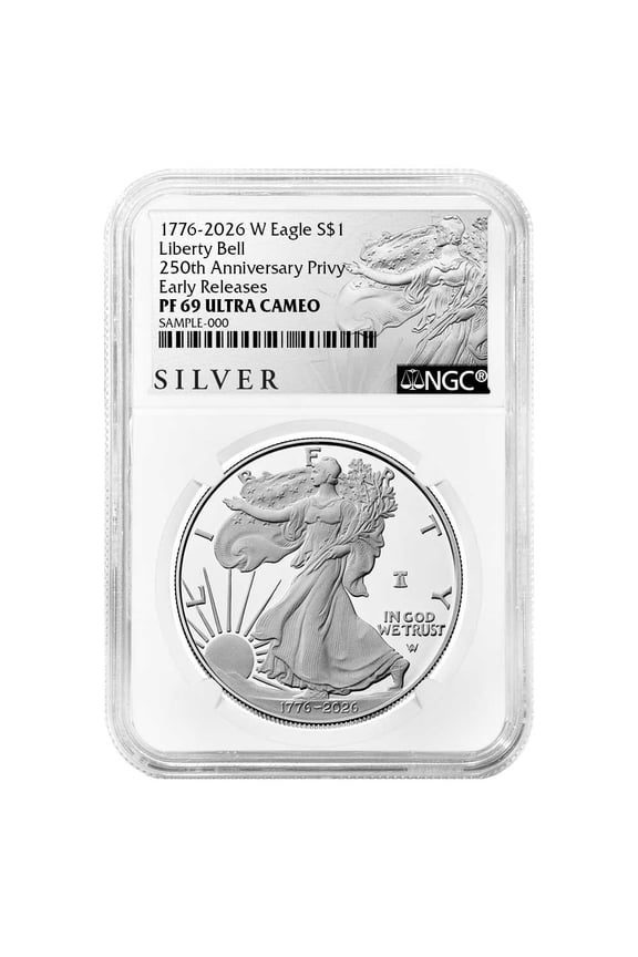 Presale - 2026-W Proof $1 American Silver Eagle NGC PF69UC ER ALS Label