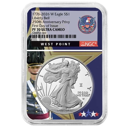 Presale - 2026-W Proof $1 American Silver Eagle NGC PF70UC FDI West Point Core