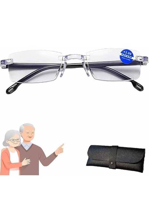 Presbyopic Glasses Color-Changing Anti-Blue Light Presbyopia Glasses Intelligent Dual Focus Glasses Intelligent Blue Light Presbyopia Glasses Color-Changing Presbyopia Glasses for Men and Women