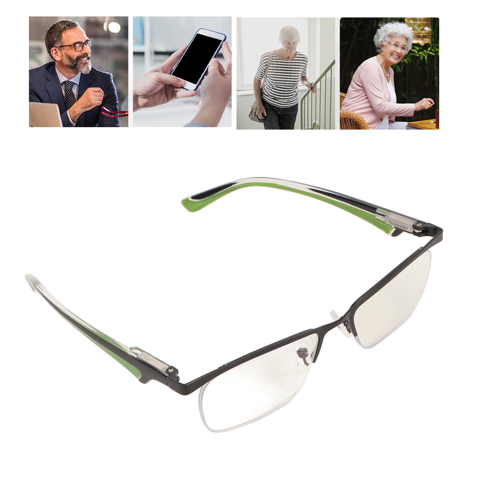 Presbyopic Glasses, Half Reading Glasses Blue Light Blocking For The