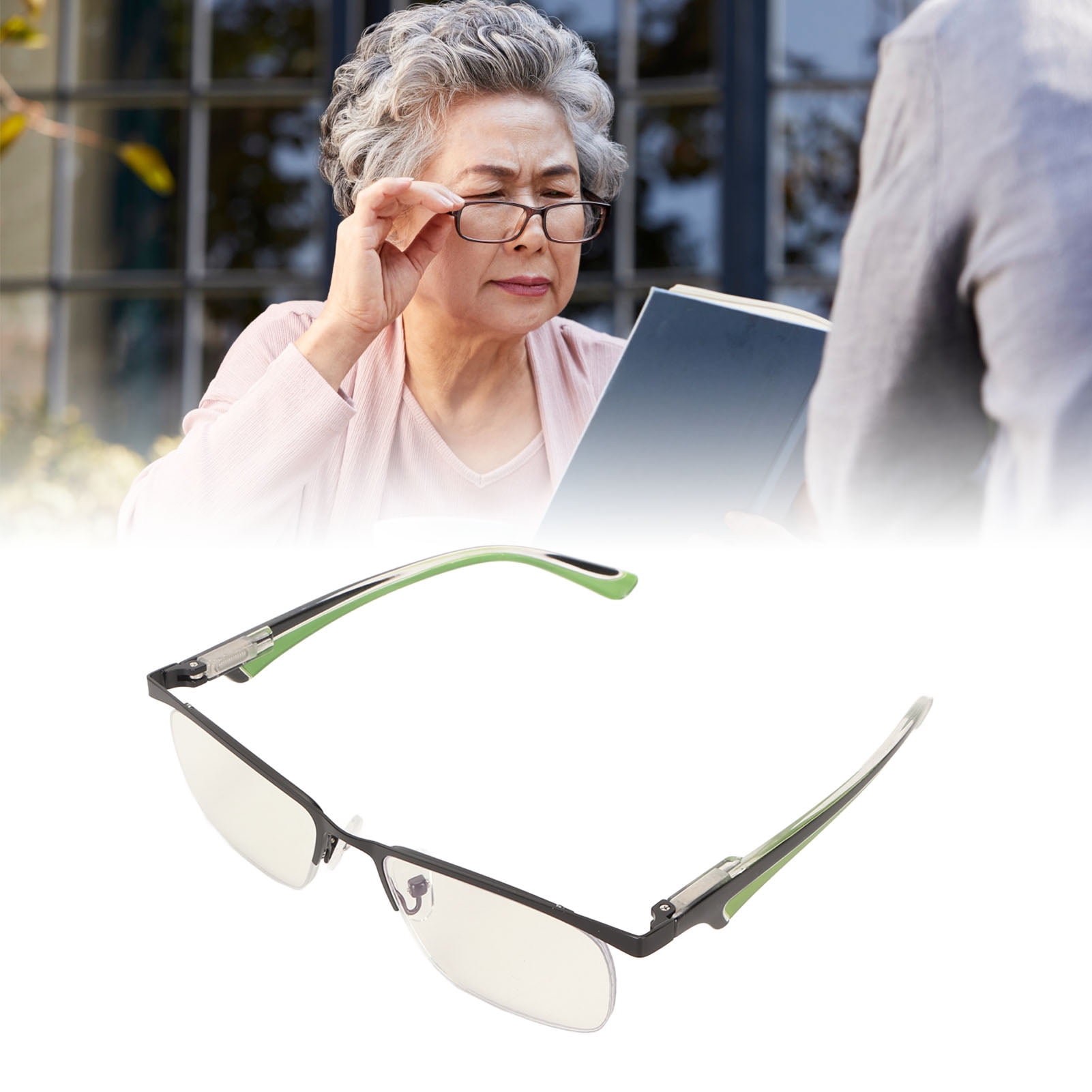 Presbyopic Glasses, Half Reading Glasses Blue Light Blocking For The