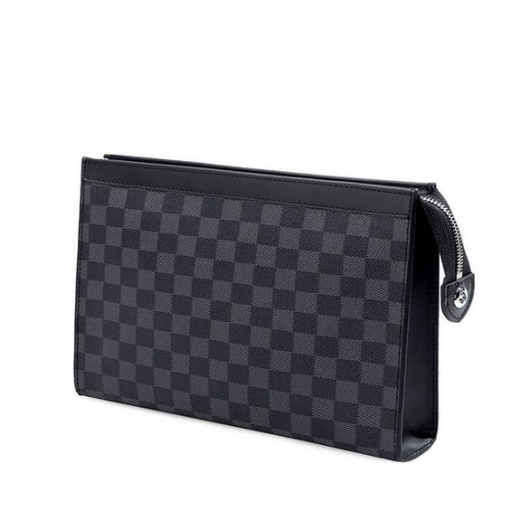 Presbyopic envelope bag female all-match bag clutch,Black grid