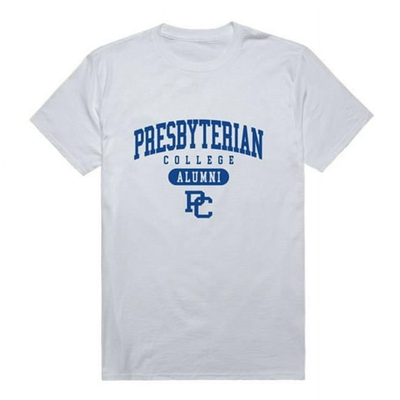Presbyterian College Blue Hose Alumni T-Shirt, White - Small