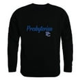 thumbnail image 1 of Presbyterian College Blue Hose Script Crewneck Sweatshirt, Black - Medium, 1 of 1