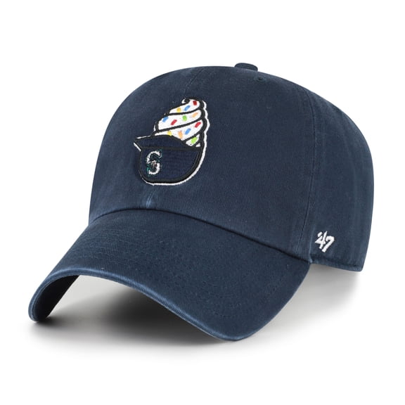 Preschool '47 Navy Seattle Mariners Ice Cream Helmet Clean Up Adjustable Hat