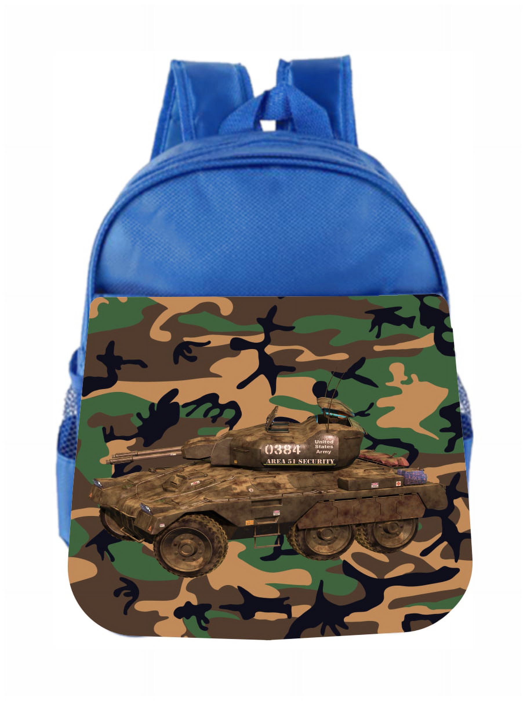 Preschool Backpack Camo Army Tank Kids Backpack Toddler - image 1 of 4