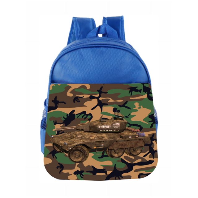 Preschool Backpack Camo Army Tank Kids Backpack Toddler