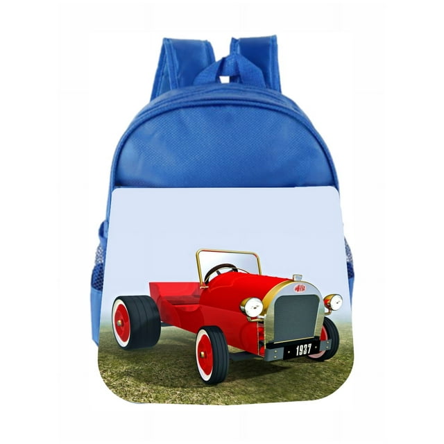 Preschool Backpack Cars Antique Red Car Kids Backpack Toddler