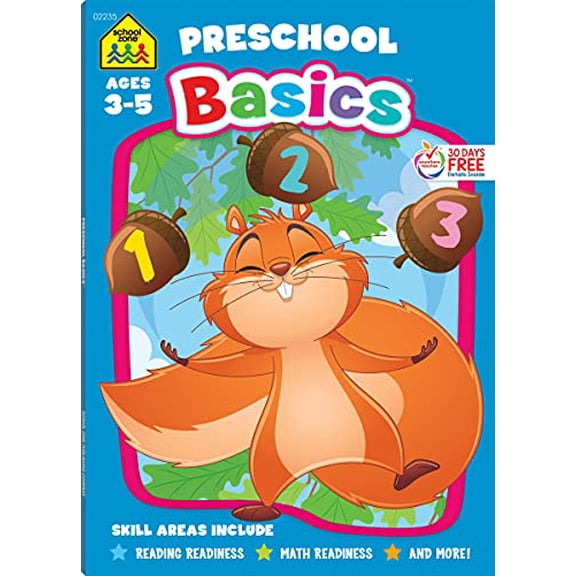 Pre-Owned School Zone Preschool Basics Workbook (Paperback) 1589470354 9781589470354