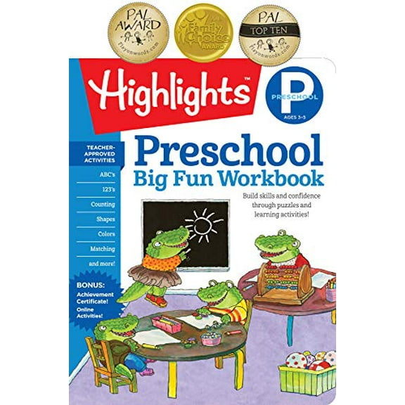 Pre-Owned The Big Fun Preschool Activity Book: Build skills and confidence through puzzles and early learning activities! (HighlightsÃ¢â€žÂ¢ Big Fun Activity Workbooks) Paperback
