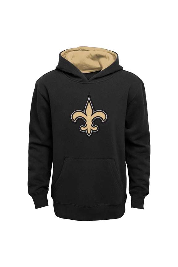 Preschool Outerstuff Black New Orleans Saints Prime Pullover Hoodie