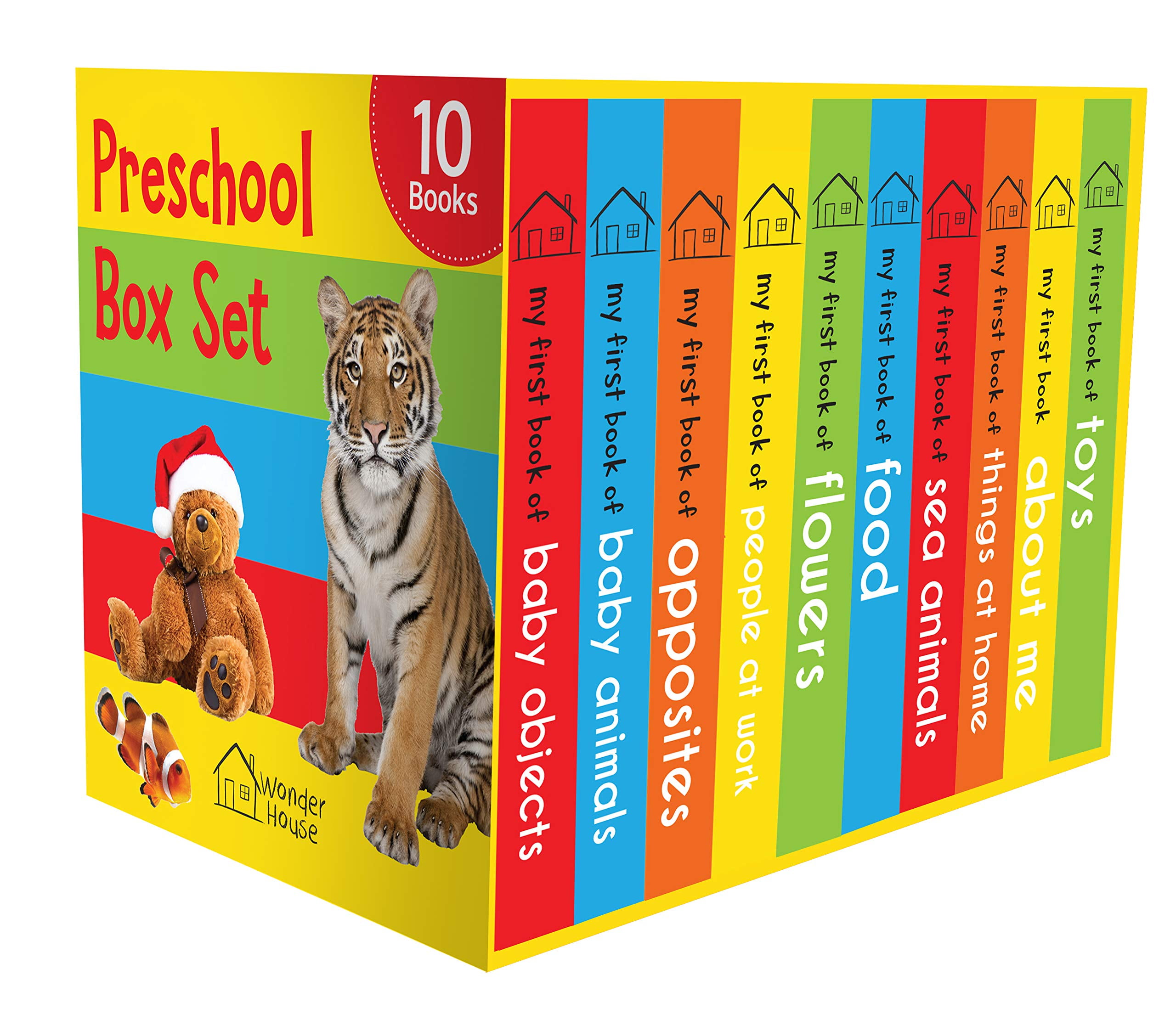 Preschool Box Set 10 Board Books For Kids Wonder House Books