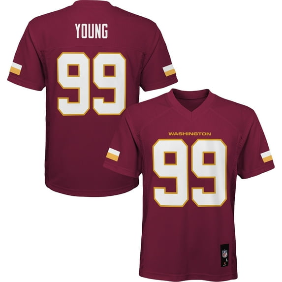 Preschool Chase Young Burgundy Washington Commanders Replica Player Jersey