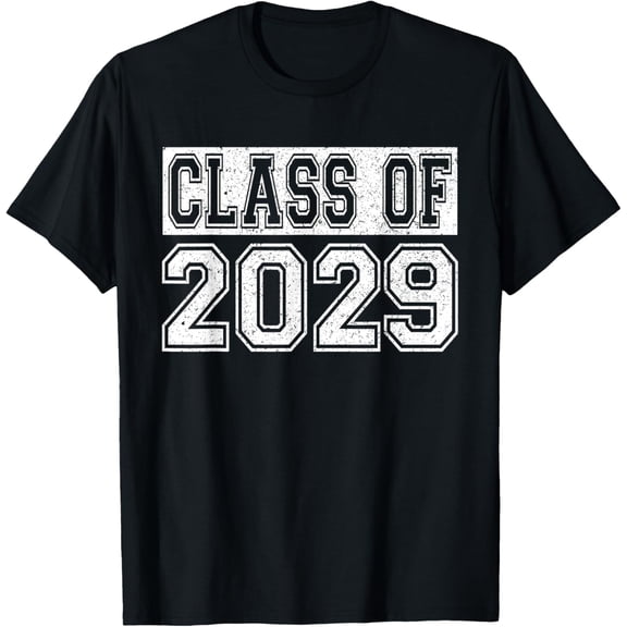 Preschool Class of 2029 First Day of Pre-k 2029 Graduation T-ShirtMen and women can wear, black T-shirts, gifts. Age: M,L，XL 2XL, 3XL, 434XL