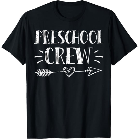Preschool Crew 1st Day Of School Preschool Teacher Team Adult T-shirt for Men Women Adult