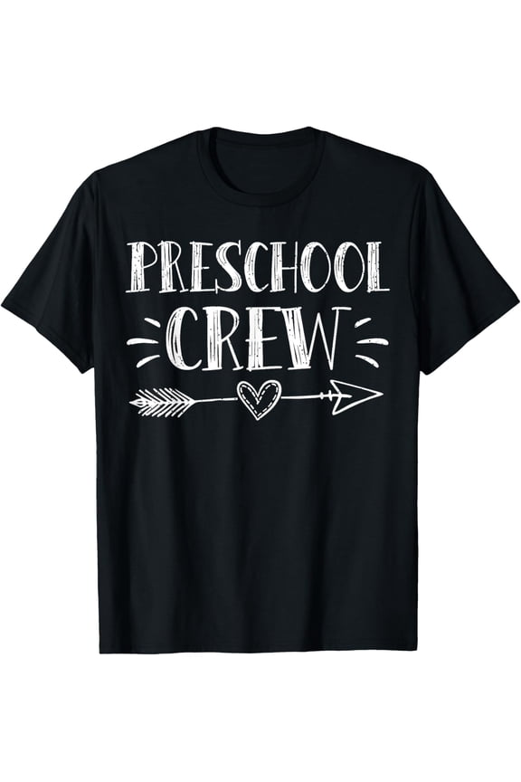 Preschool Crew 1st Day Of School Preschool Teacher Team Adult T-shirt for Men Women Adult