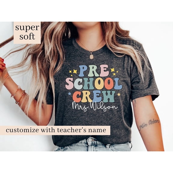 Preschool Crew, Pre-K Squad, PreK Teacher Shirt, PreK Teacher Team Shirts, Pre K T-Shirt, PreK Dream Team, Cute Preschool Teacher Tee All Size S-5Xl