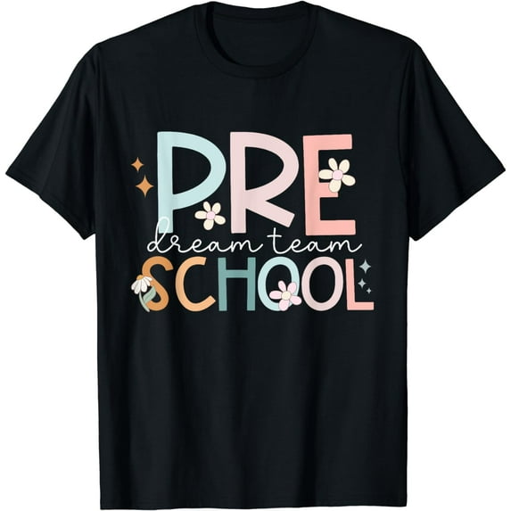 Preschool Dream Team Retro Back To School Teacher Student T-Shirt