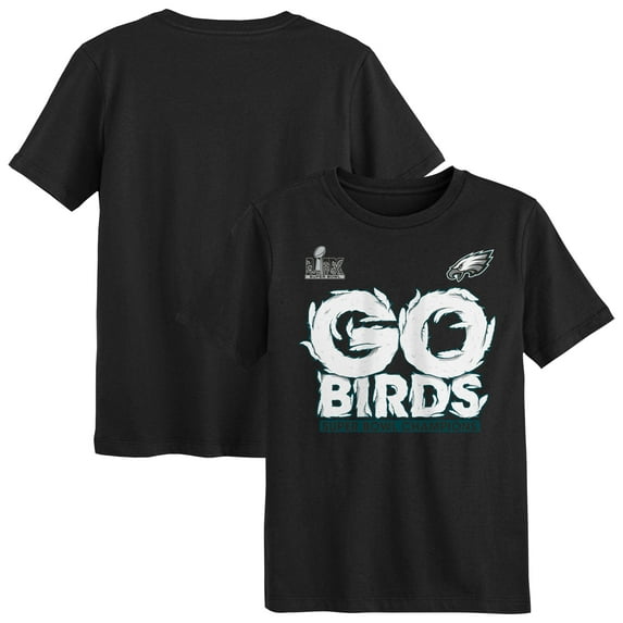 Preschool Fanatics Black Philadelphia Eagles Super Bowl LIX Champions Local T-Shirt