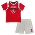 thumbnail image 1 of Preschool Fanatics St. Louis Cardinals Loaded Base T-Shirt & Shorts Set, 1 of 3