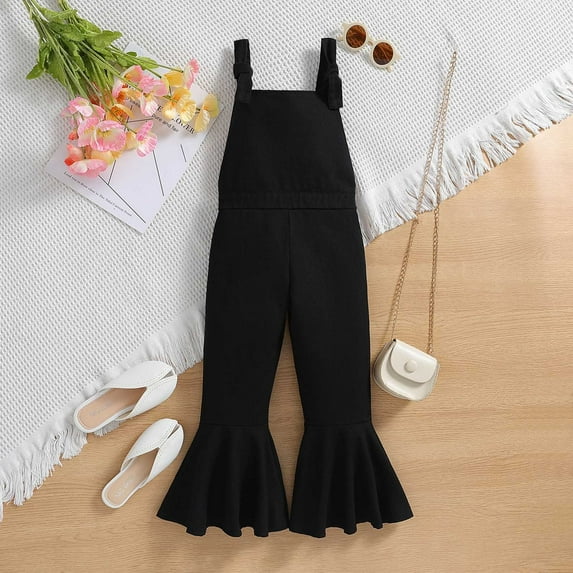 Preschool Girls And Children's Jumpsuit Solid Color Shoulder Strap Jumpsuit For Summer Wear Leggings For Girl Plus Size Short Leggings With Pockets For Girl leather leggings